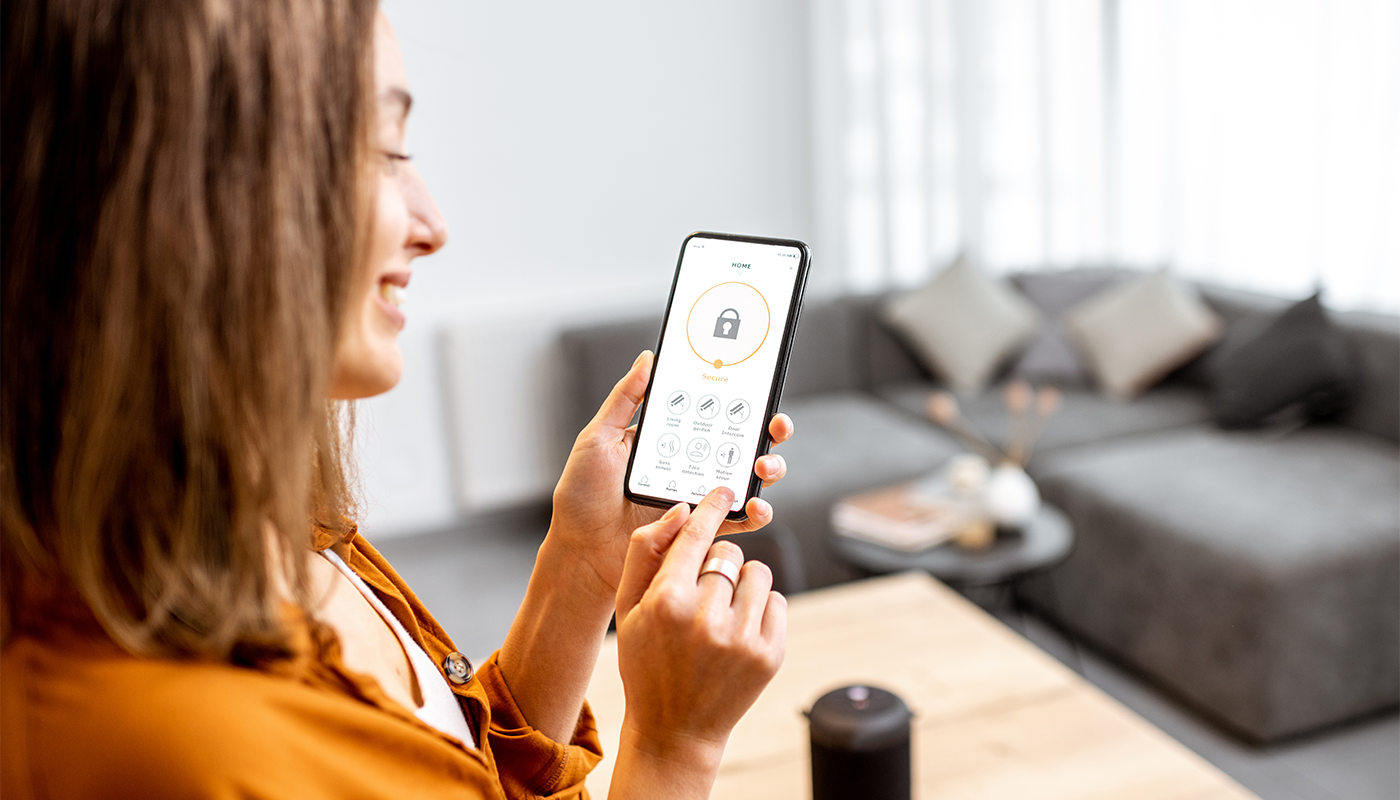 woman holding smart phone