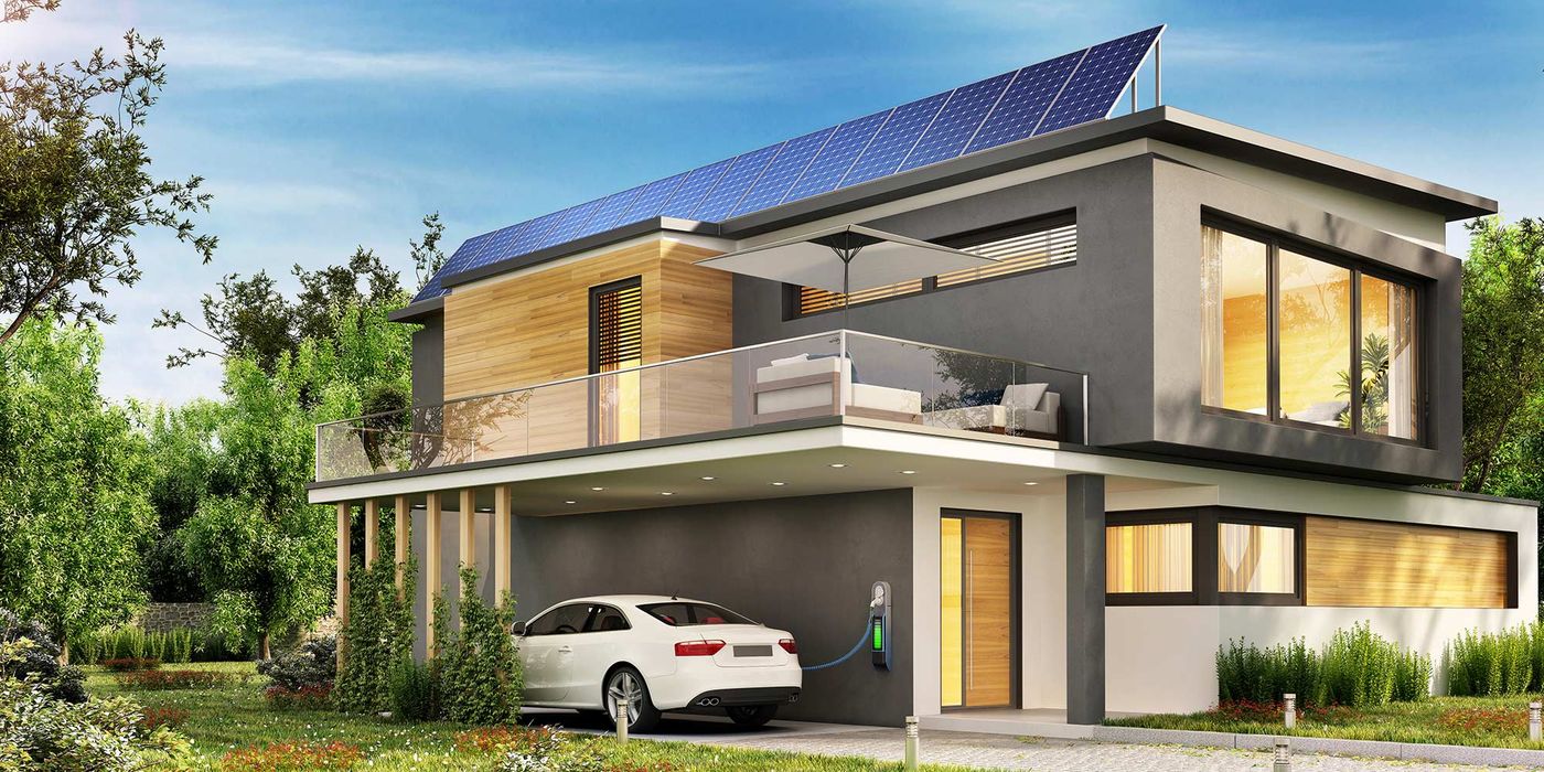 exterior of home with EV charging capabilities