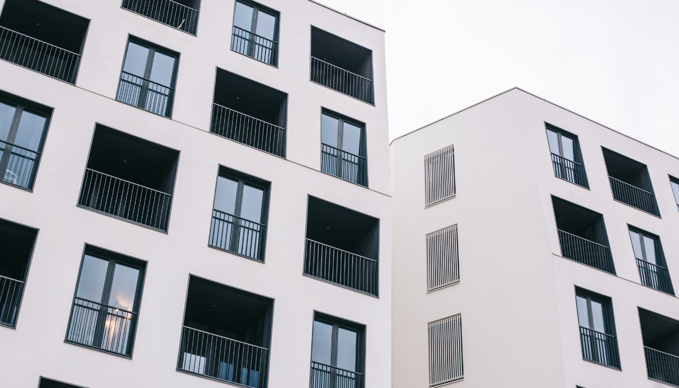 exterior of apartment building