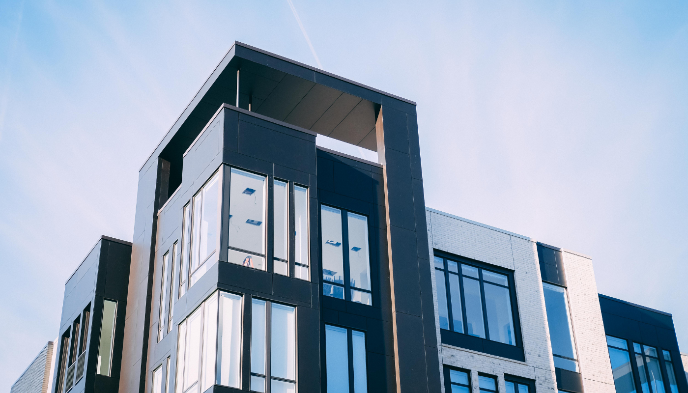 apartment building exterior depicting energy efficiency management